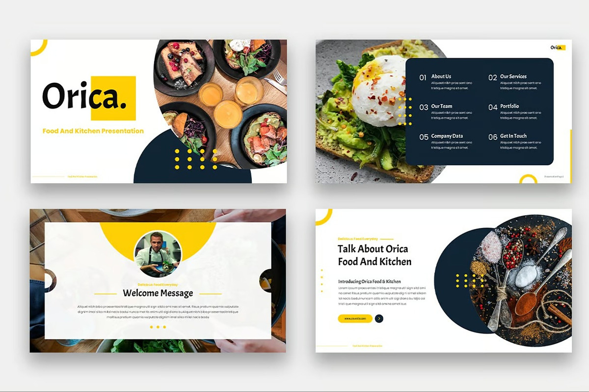 Orica - Food & Kitchen Google Slides, a Presentation Template by Fit-tee (Photo 2 of 6)