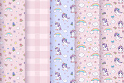 10 Cute  UNICORN Patterns. Vector, a Pattern Graphic by HmarkaShop (Thumbnail 3 of 4)
