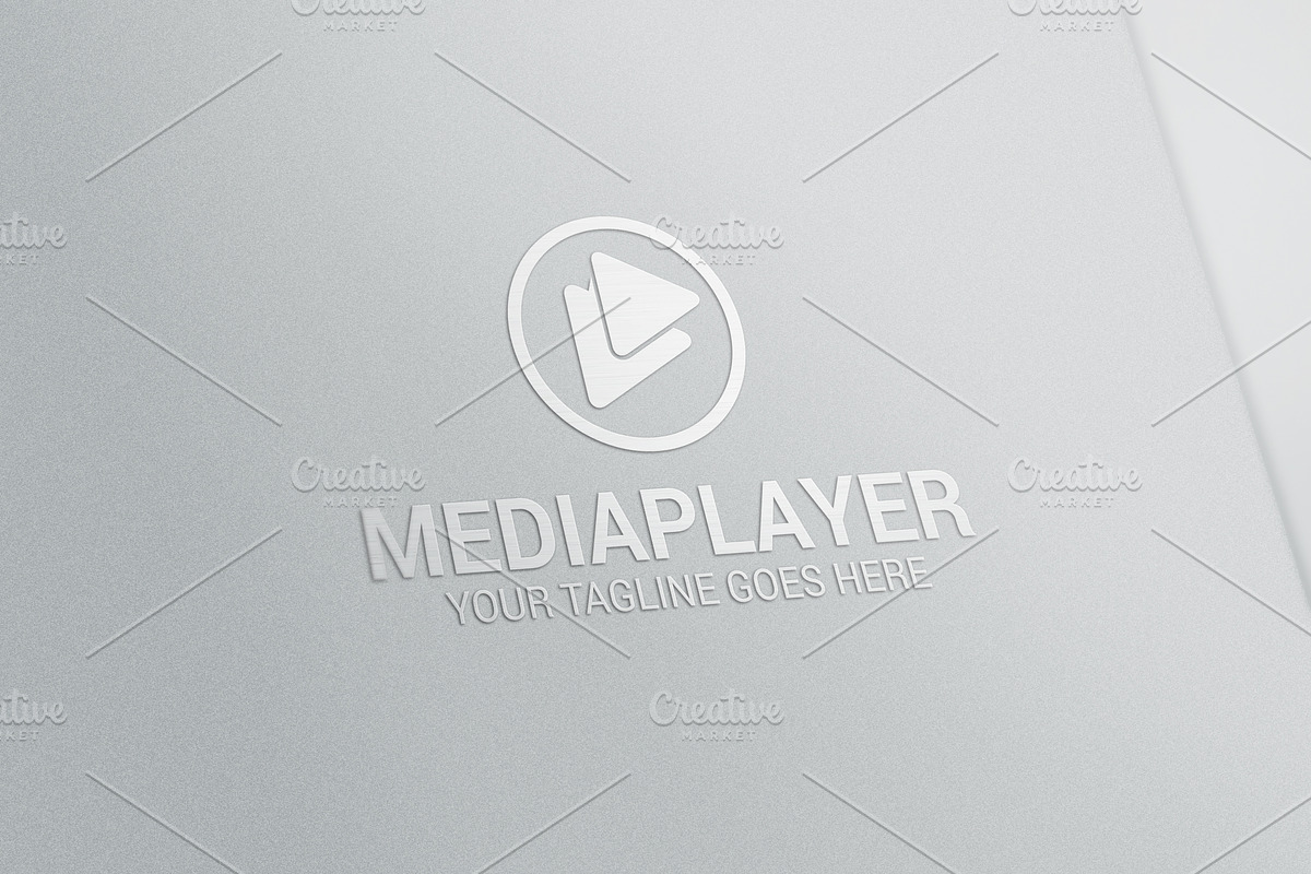 Media Player Logo, a Branding & Logo Template by XpertgraphicD