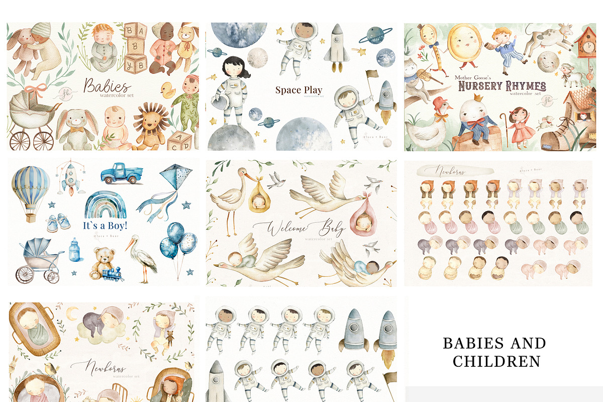 Whole Shop Bundle, an Animal Illustration by Flora+Bear (Photo 2 of 15)