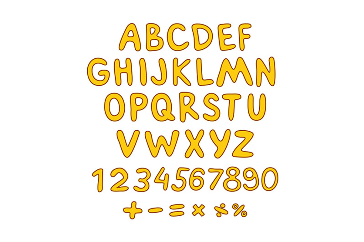 Alphabet font color for children ABC, a Background Graphic by Rommeo79