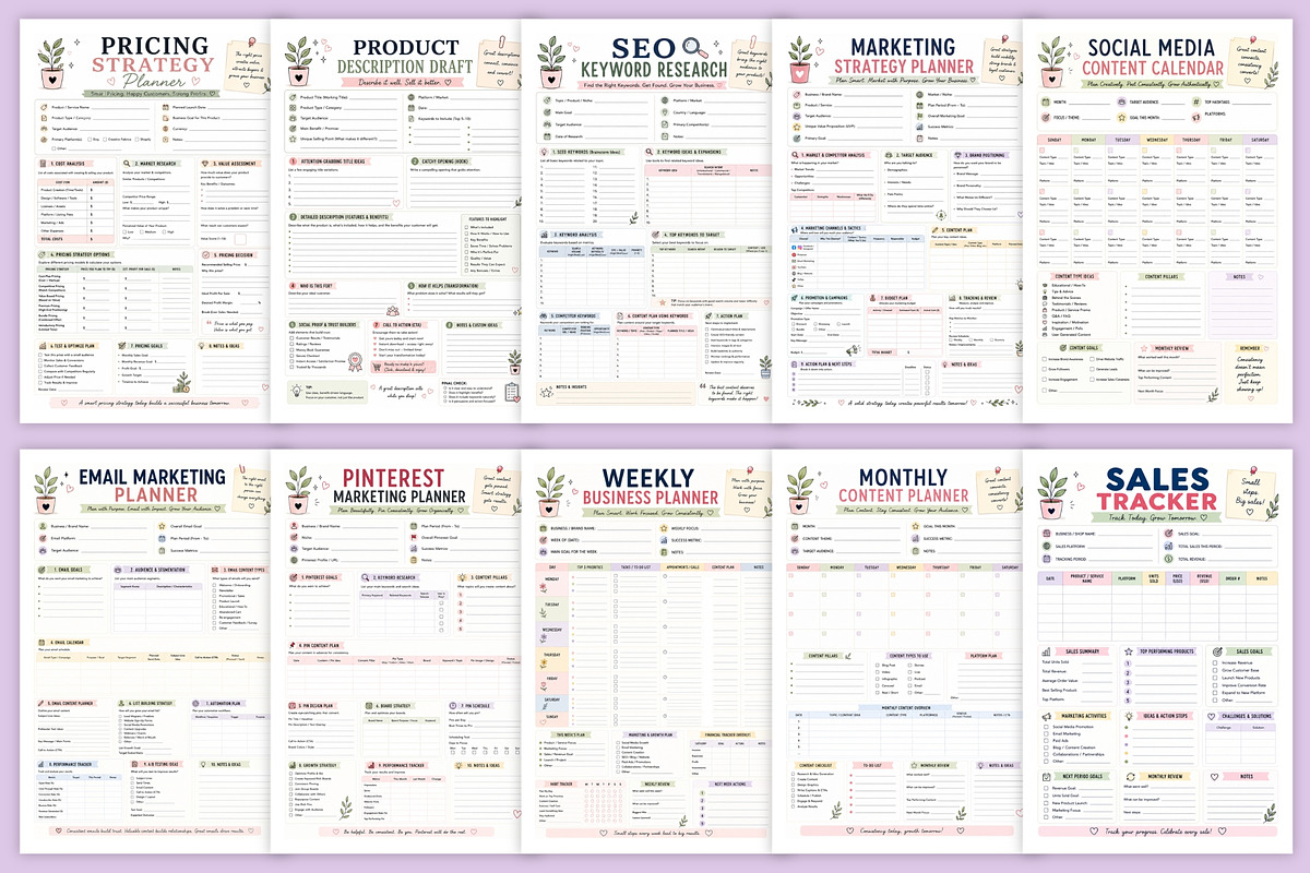 2027 Creative Entrepreneur Planner, a Stationery Template by Designmela01 (Photo 3 of 6)