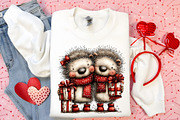 Whimsical Valentine Animals Clipart, an Illustration by Canvas Craft (Thumbnail 6 of 6)