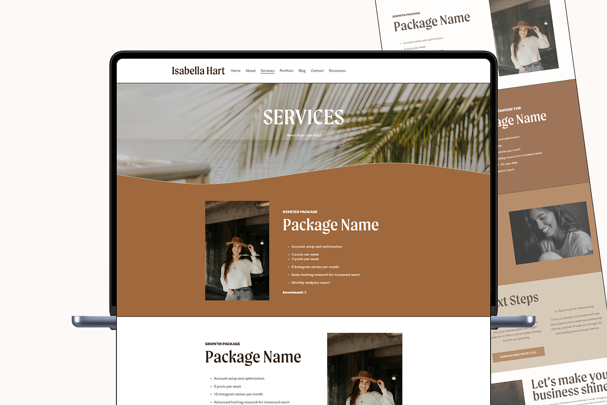 Squarespace 7.1 Website Template, a Squarespace Template by molly ho studio (Photo 7 of 9)