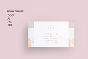 Pack Resume and Card Template / M, a Resume Template by Showy68 Template (Thumbnail 7 of 8)