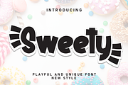 Sweety | Script Font, a Script Font by Scratchones (Thumbnail 1 of 9)