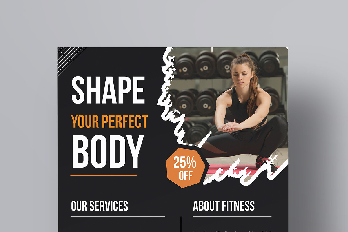 Fitness Gym Flyer Template, a Flyer Template by MightyDesign (Photo 2 of 8)