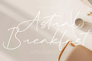 Astral Breakfast, a Script Font by operatype.co (Thumbnail 1 of 15)