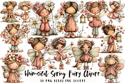 Whimsical Spring Fairy Clipart, an Illustration by OK Design (Thumbnail 1 of 6)