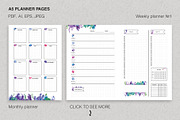 Printable Planner Set with Crystals, a Stationery Template by Olga Alexeenko (Thumbnail 5 of 10)