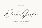 Wonder Garden | Latin&Cyrillic Font, a Script Font by Calamar Studio (Thumbnail 1 of 16)