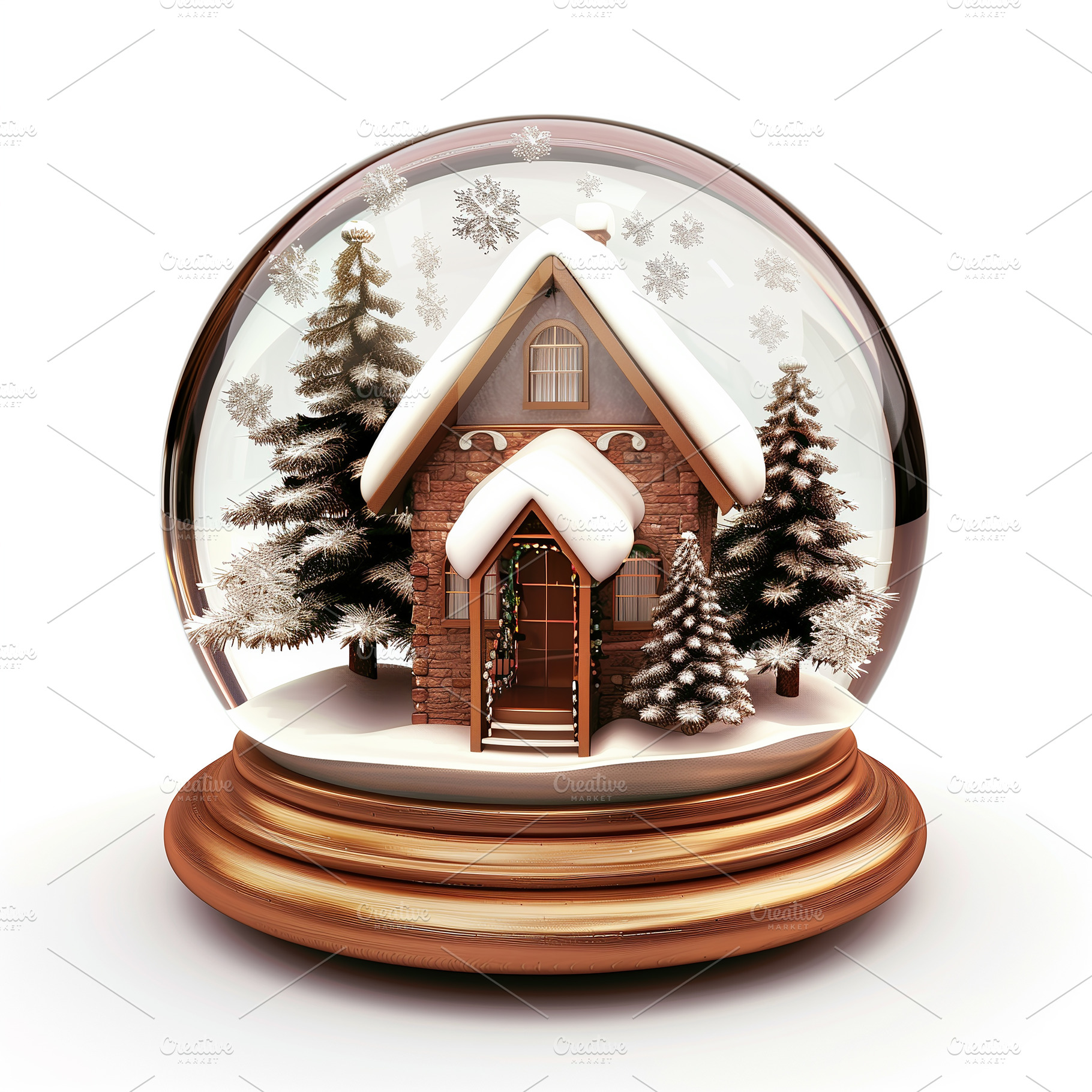 A snow globe filled with water, an Abstract Photo by Imaginarium