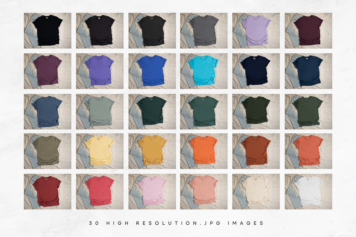 Comfort Colors 1717 Mockup Bundle, a Shirt Mockup by Moda Mocks (Photo 2 of 6)