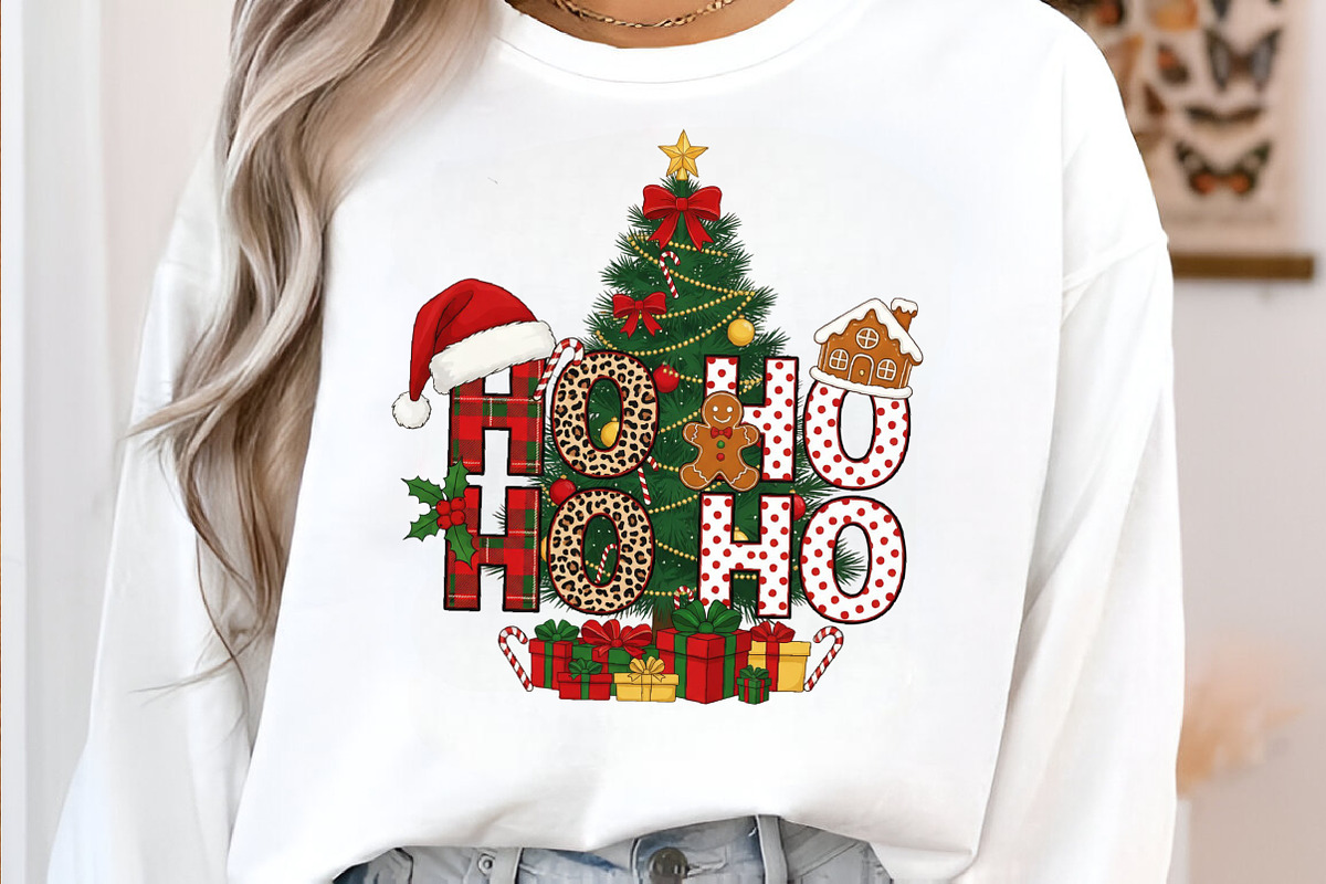 Ho ho ho christmas tree Png, an Illustration by SinaCreation (Photo 2 of 7)