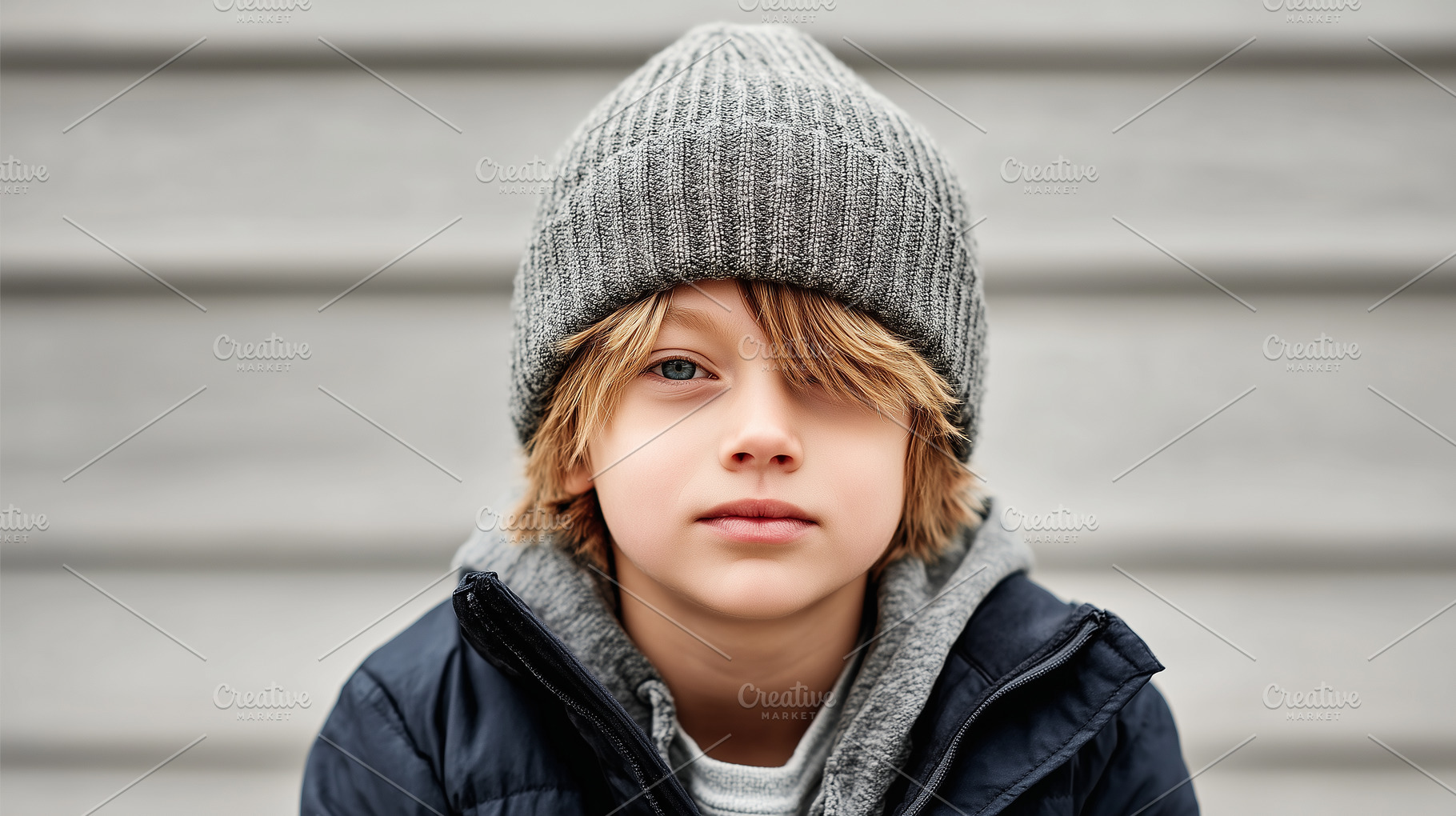 Close up portrait of a serious young, a Person Photo by MistyDay