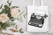 Vintage Typewriter SVG Cut Files., an Object Graphic by Doodle Cloud Studio (Thumbnail 7 of 8)