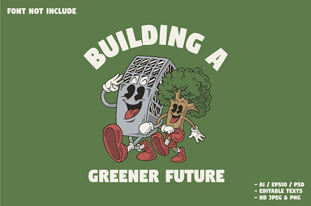 Building and Tree Walking Together, a Branding & Logo Template by Judsart