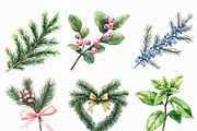 Coquette Christmas Herbs Clipart, an Illustration by Craft Nest (Thumbnail 5 of 6)