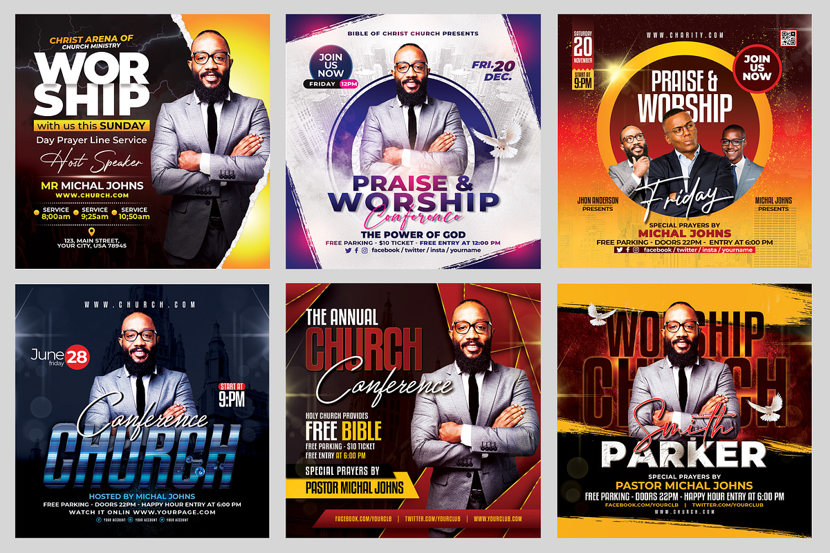 New-200 Church Flyers Bundle, a Flyer Template by AfzaalGraphics (Photo 20 of 41)