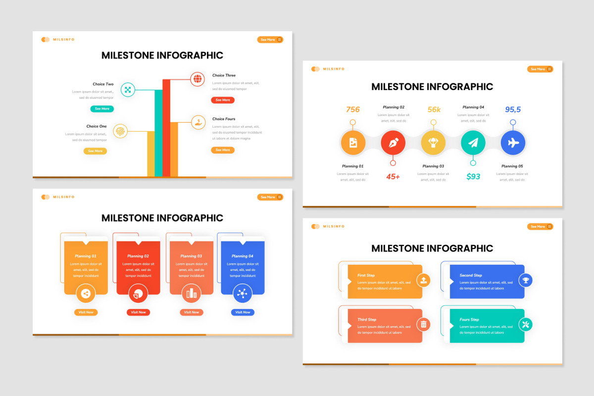 Milestone Infographic Slides, a Presentation Template by Antstheme (Photo 2 of 2)
