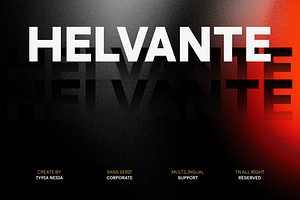 Helvante - Modern Sans Serif Font