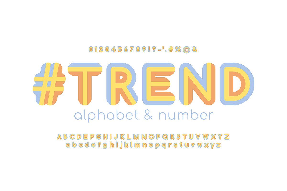 Colorful Retro 70s Alphabet, a Graphic by Pro_Vector (Photo 1 of 2)