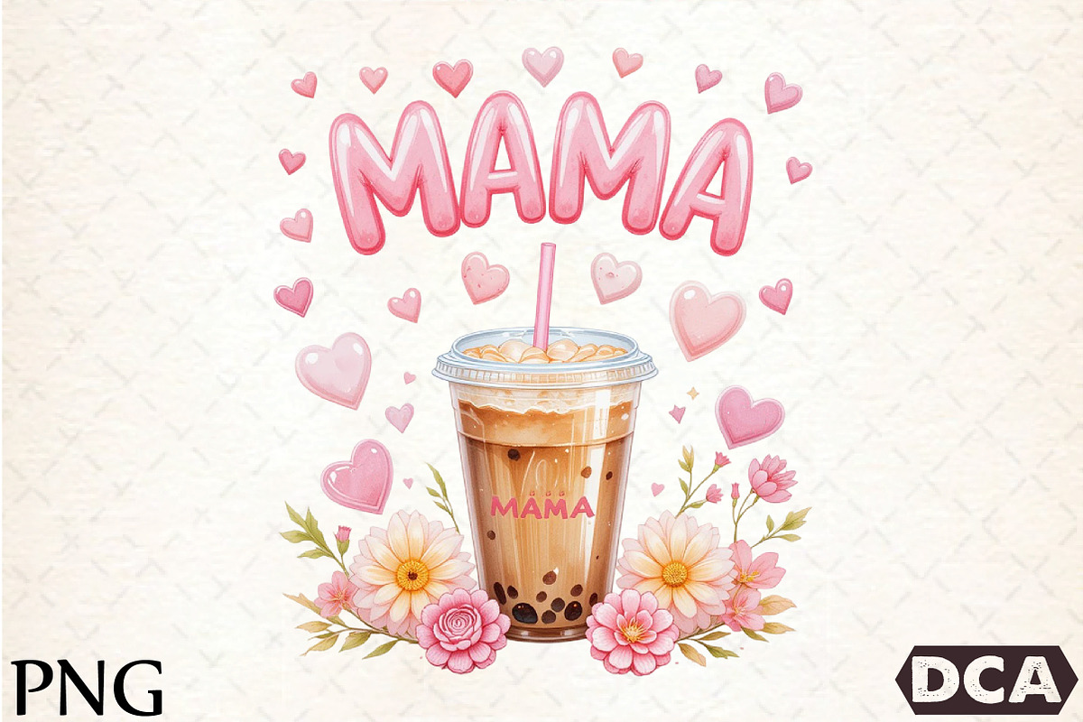 Iced Coffee Mama Gifts PNG, an Icon by DreamCafeArt (Photo 1 of 7)