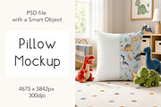 Pillow MockUp with Smart Objects, a Merchandise Mockup by GoldmoonUA (Thumbnail 1 of 2)