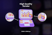 Business 3D Icon Design, an Object Graphic by Artnivora.Std (Thumbnail 2 of 4)