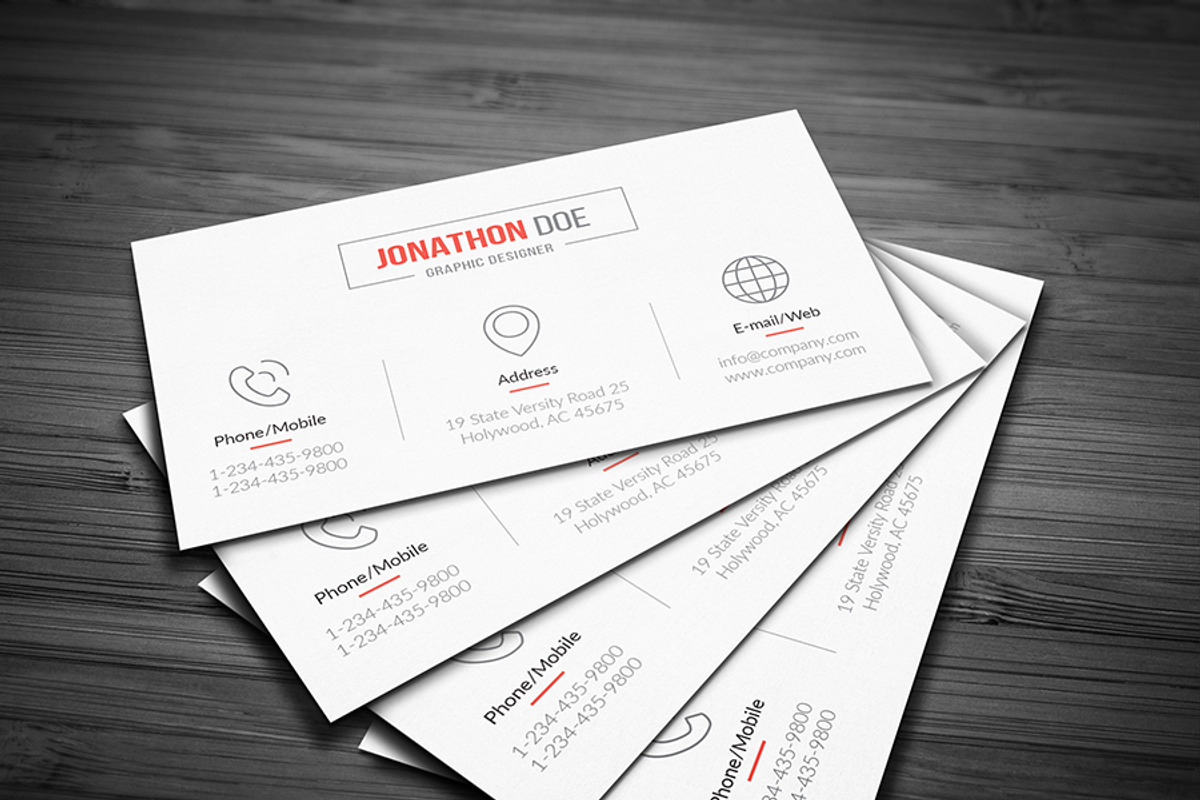 Sleek and simple Business Card, a Business Card Template by DesignGhar (Photo 5 of 6)
