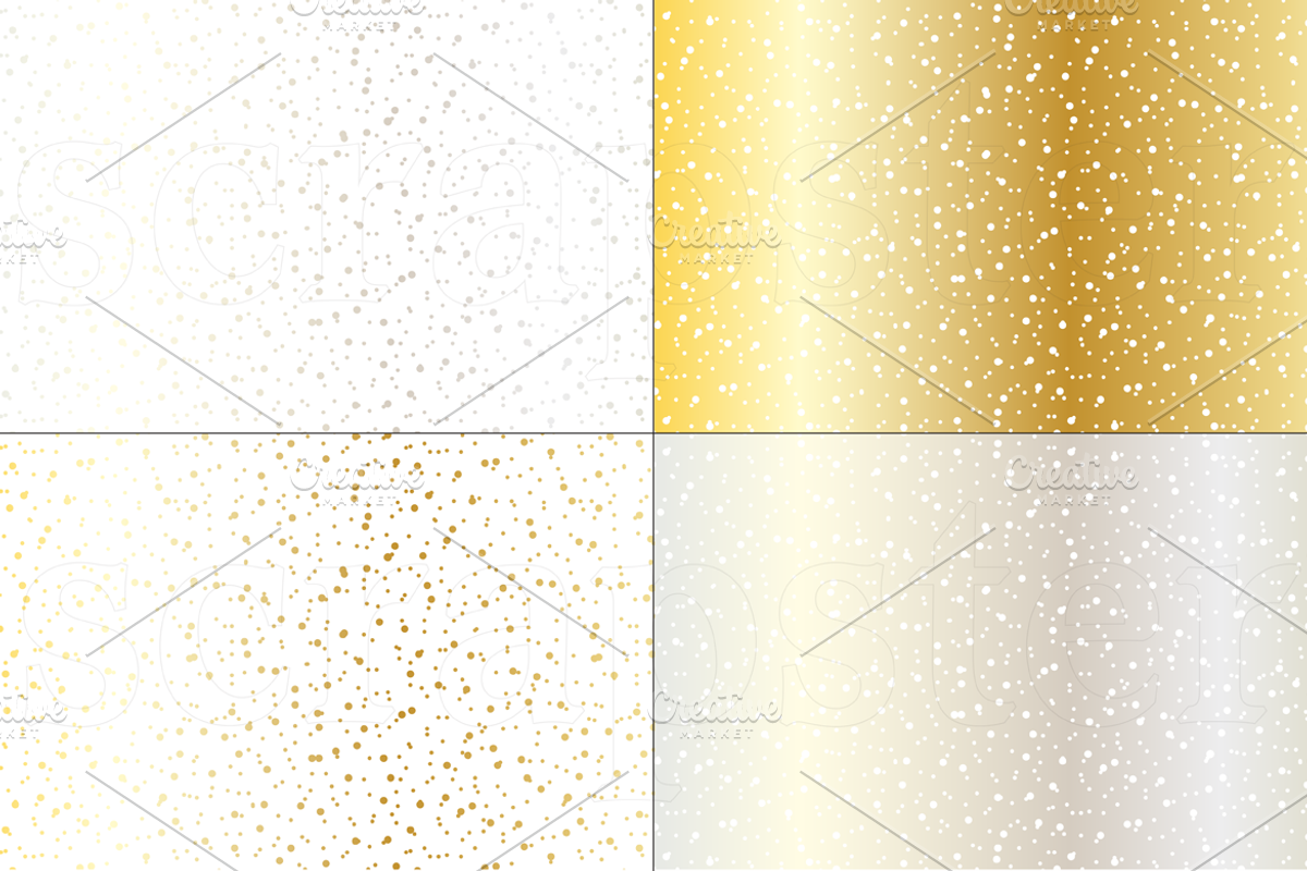 Silver & Gold Natural Textures preview 6