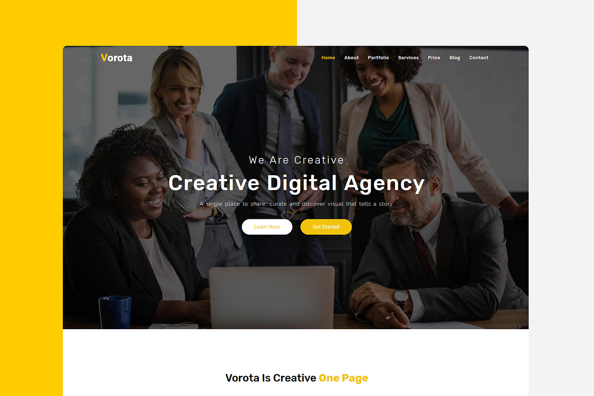 Vorota - Creative Digital Agency, a Bootstrap Template by Restart Technology Shop (Photo 1 of 2)