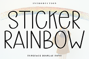 Sticker Rainbow, a Sans Serif Font by InermediaSTUDIO (Thumbnail 1 of 7)