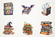Halloween Books Sublimation, an Illustration by RobertsArt (Thumbnail 7 of 7)