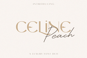 Celine Peach - A Luxury Font Duo, a Sans Serif Font by Craft Supply Co.