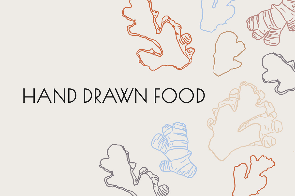 Minimal Hand-drawn Food Illustration, a Food Illustration by Cosmic_Latte_studio (Photo 5 of 8)