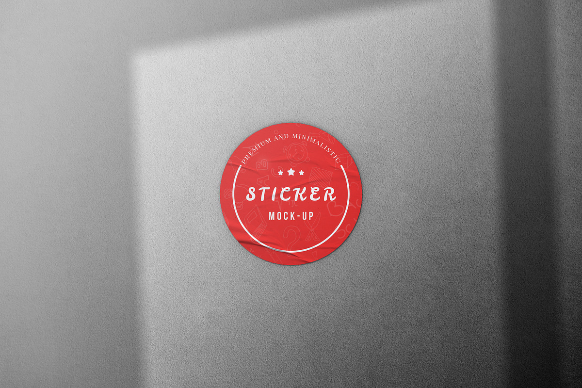 Sticker Mockup, a Product Mockup by ExplicitConcepts