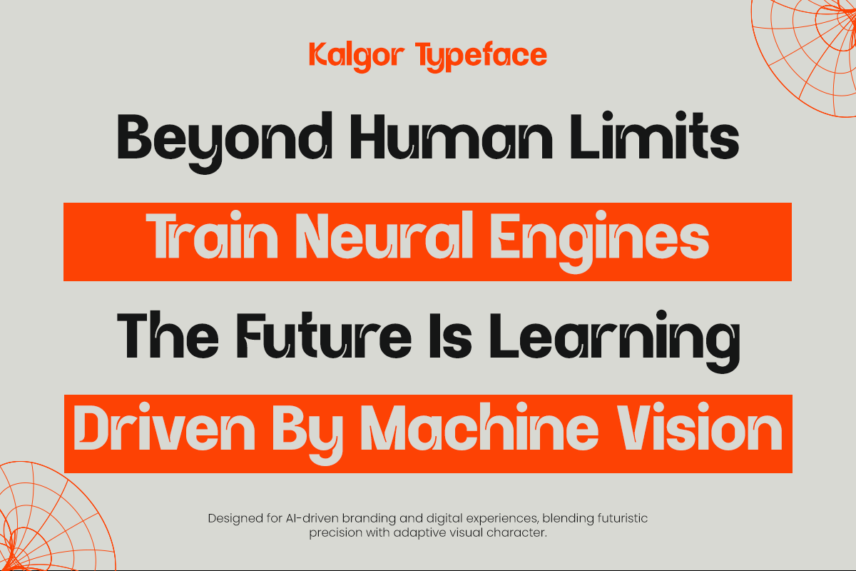 Technology Future Sans Font - Kalgor, a Sans Serif Font by Font Liner (Photo 4 of 10)