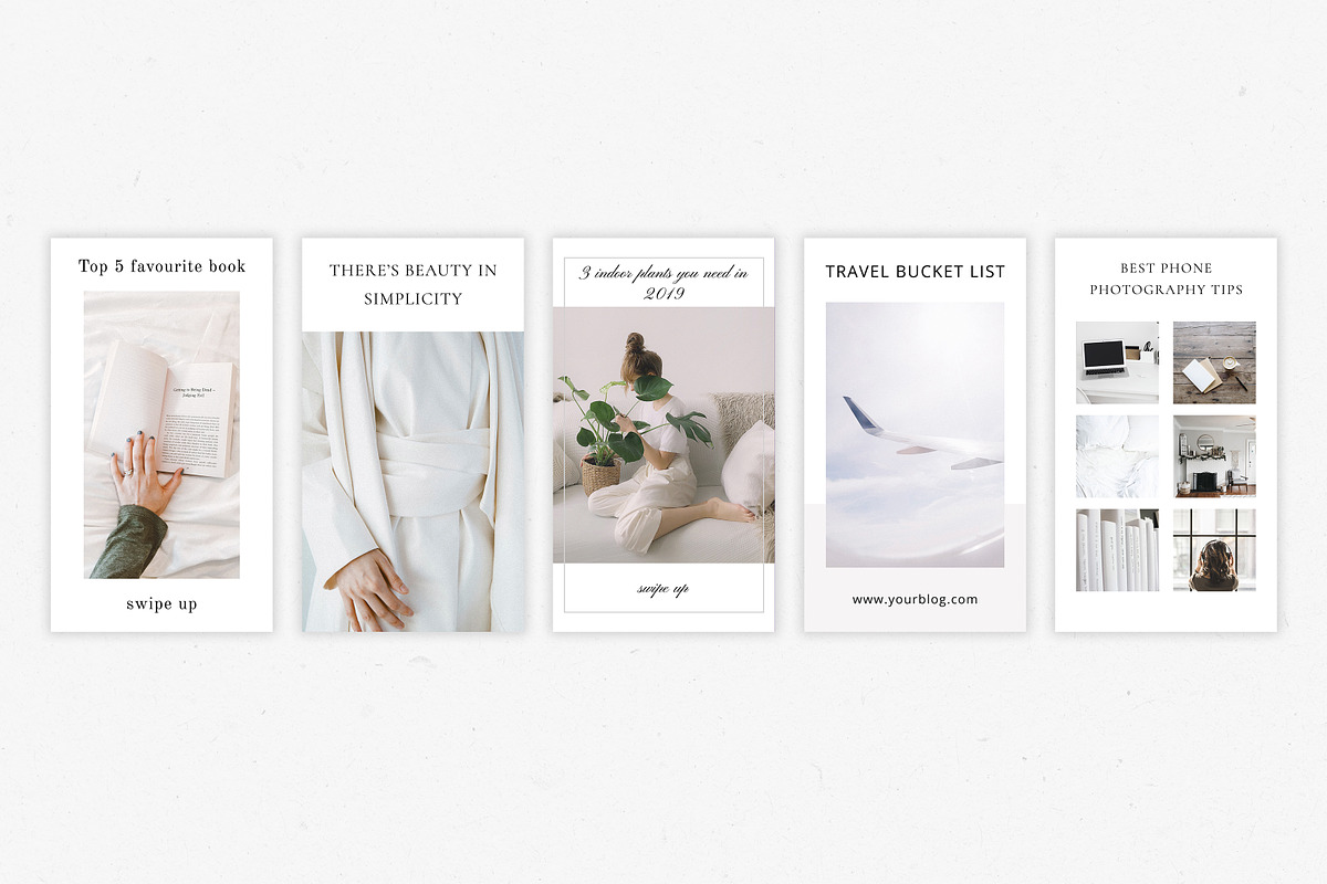 Minimal Instagram Stories Bundle, a Social Media Template by Blog&Glow (Photo 3 of 7)
