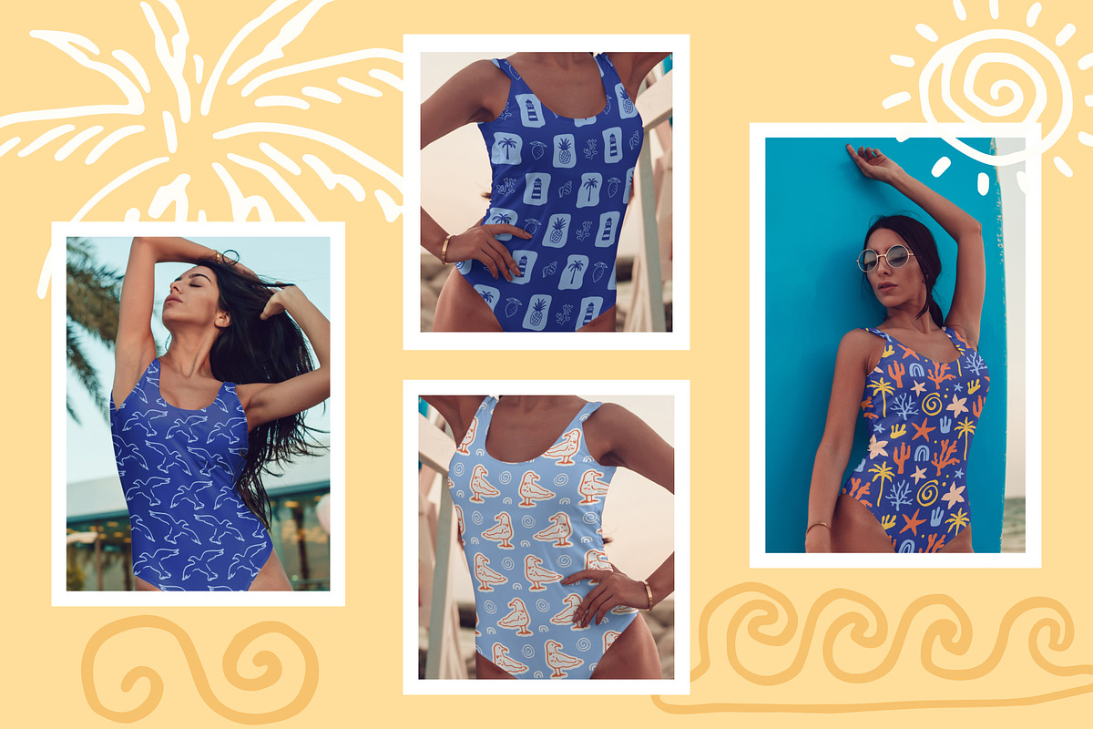COASTAL - Summer Graphics Bundle, a Pattern Graphic by Katrinelly (Photo 3 of 10)