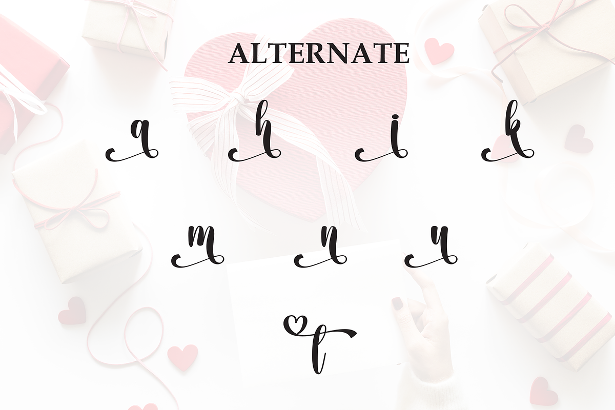 Valentine | Script Font, a Handwritten Font by Scratchones (Photo 8 of 9)