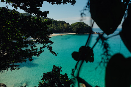 Hight view on tropical turquoise featuring thailand, freedom, and beach, a Nature Photo by Polinabelphoto