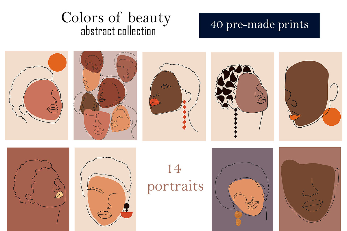 LINE ART COLLECTION COLORS OF BEAUTY, an Illustration by ArtOLB (Photo 3 of 11)