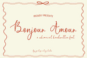 Bonjour Amour — A Whimsical Font, a Handwritten Font by Prestige Artsy Studio (Thumbnail 1 of 8)