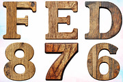 Watercolor Wooden Alphabet Clipart, an Illustration by Canvas Craft (Thumbnail 5 of 5)