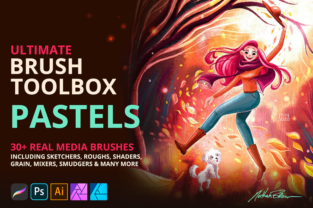 Ultimate Brush Toolbox – Pastels, a Brush Add-On by Nathan Brown (Photo 1 of 5)
