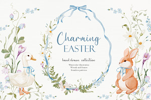 Charming Easter collection, an Illustration by AfonshinaArt