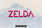 ZELDA typeface (REGULAR), a Font by j3world (Thumbnail 1 of 5)