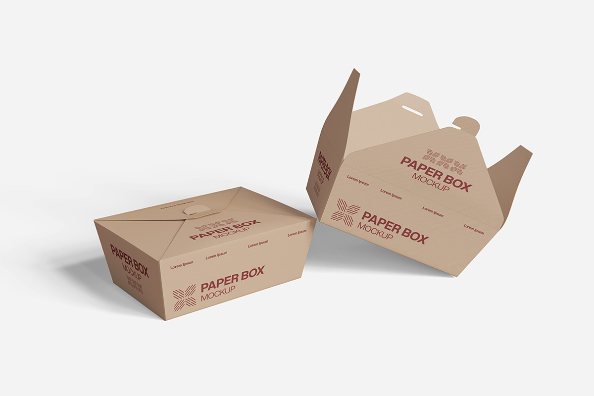 Paper Box Mockup PSD, an Advertising Mockup by Indah (Photo 5 of 6)