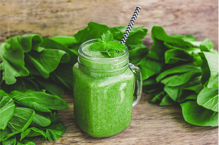 Mason jar mugs filled with green, a Food & Drink Photo by Elizaveta Galitskaya